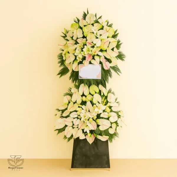 تاج گل دو طبقه کد 3377