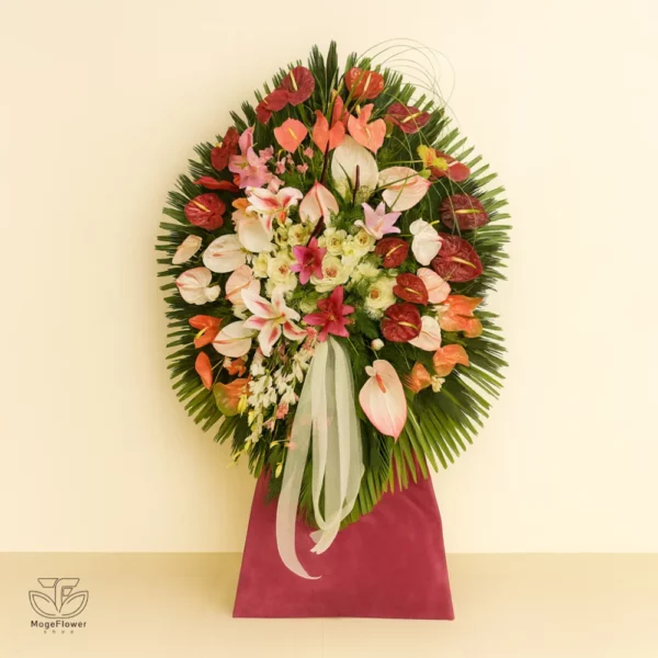 تاج گل یک طبقه کد 3386