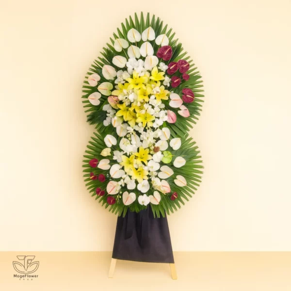 تاج گل دو طبقه کد 3392