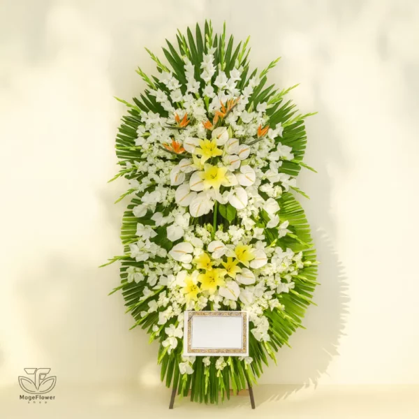 تاج گل دو طبقه کد 3393