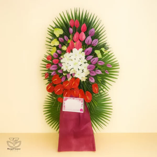 تاج گل یک طبقه کد 3395