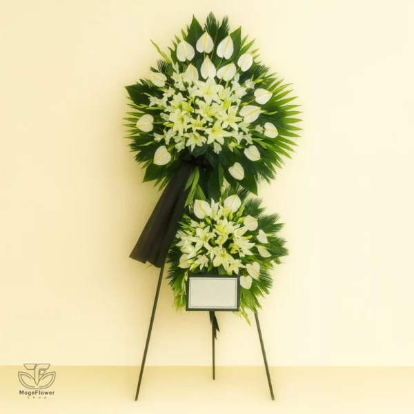 تاج گل دو طبقه کد 3400