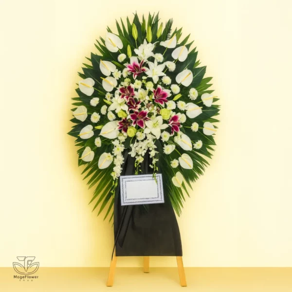 تاج گل یک طبقه کد 3403