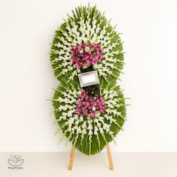 تاج گل دو طبقه کد 3406