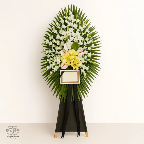 تاج گل یک طبقه کد 3412