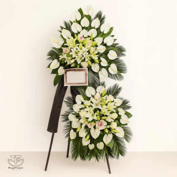 تاج گل دو طبقه کد 3415