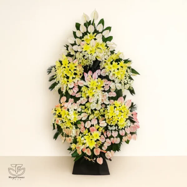 تاج گل دو طبقه کد 3416