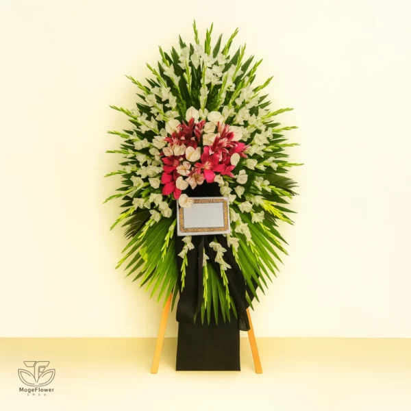 تاج گل یک طبقه کد 3418