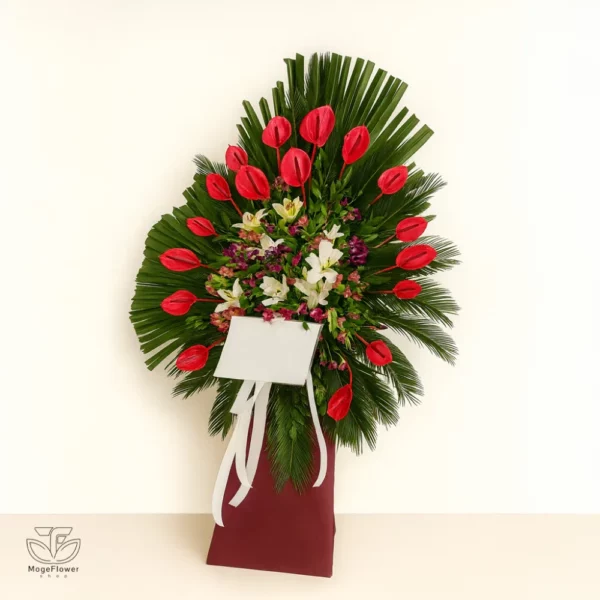 تاج گل یک طبقه کد 3422