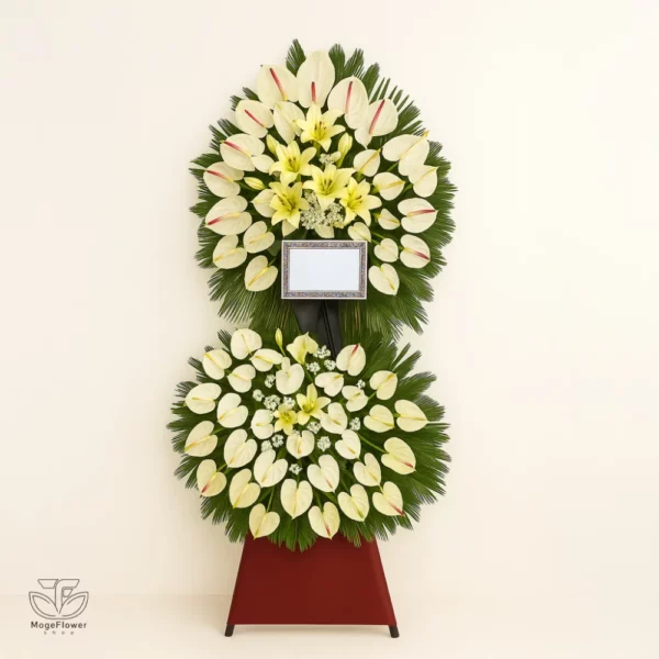 تاج گل دو طبقه کد 3453