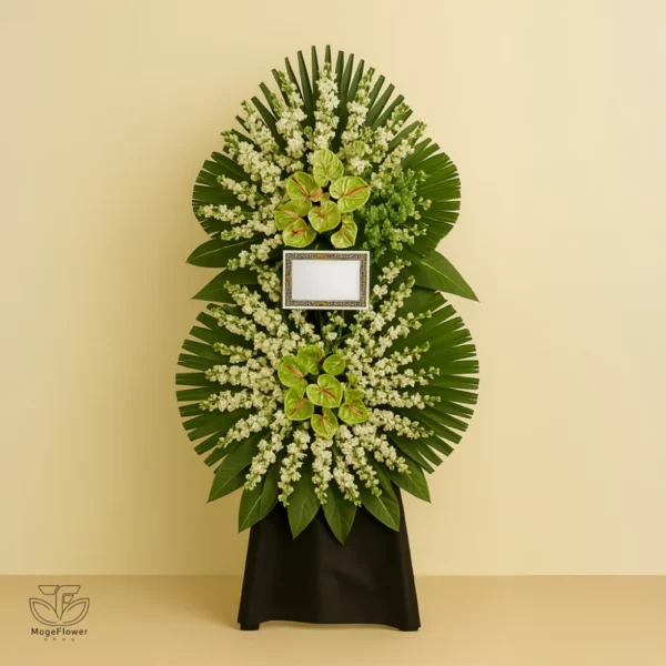 تاج گل دو طبقه کد 3466