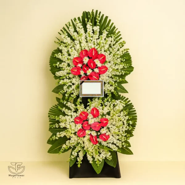 تاج گل دو طبقه کد 3468