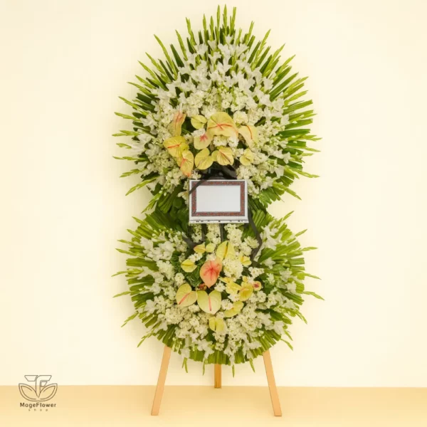 تاج گل دو طبقه کد 3501