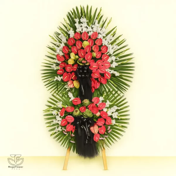 تاج گل دو طبقه کد 3505