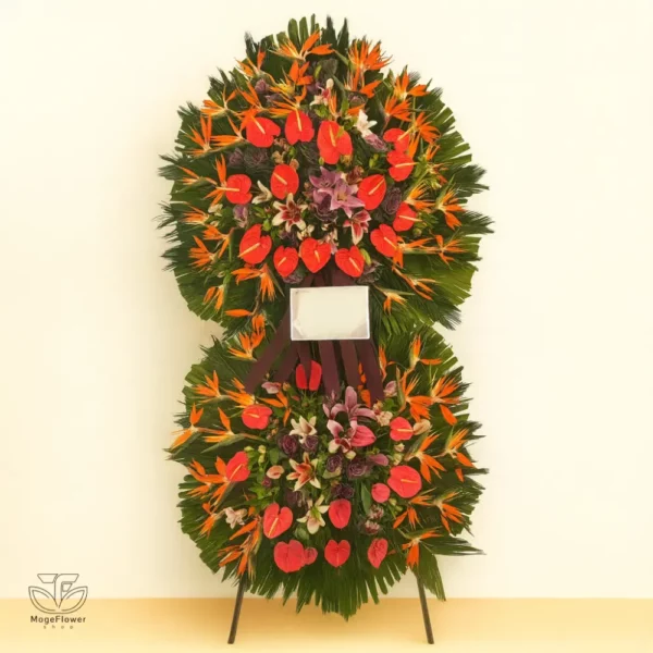 تاج گل دو طبقه کد 3509