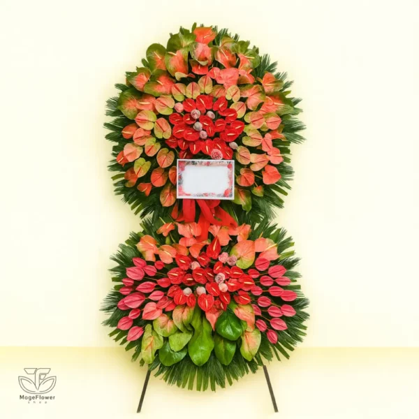 تاج گل دو طبقه کد 3513