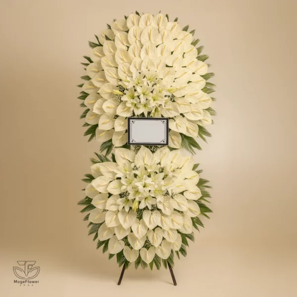 تاج گل دو طبقه کد 3528