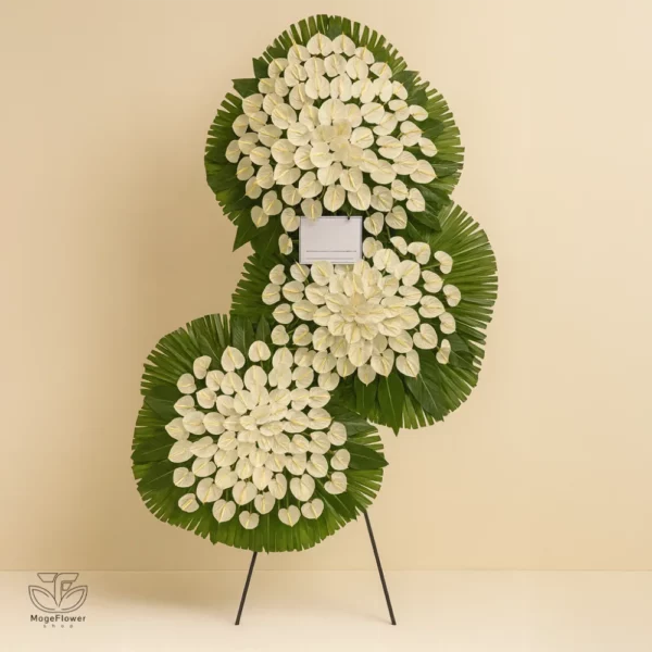 تاج گل سه طبقه کد 3529