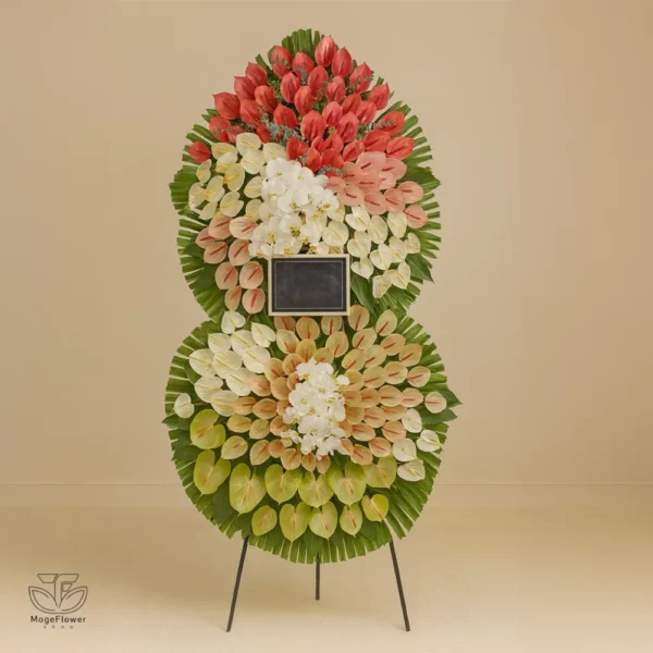 تاج گل دو طبقه کد 3533