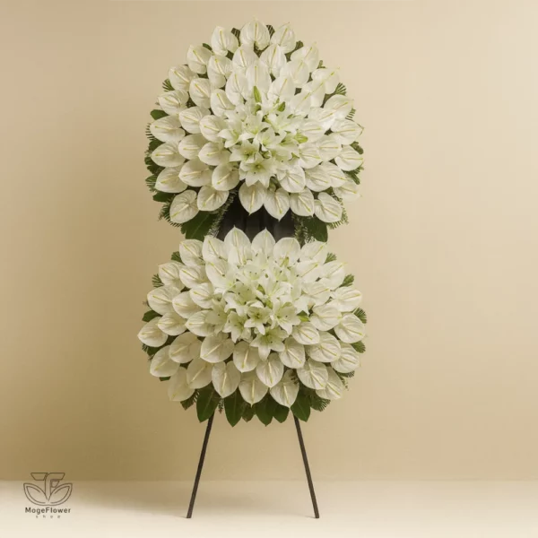 تاج گل دو طبقه کد 3534