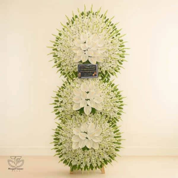 تاج گل سه طبقه کد 3537