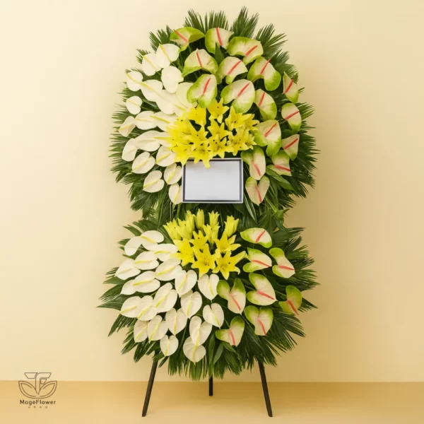 تاج گل دو طبقه کد 3538