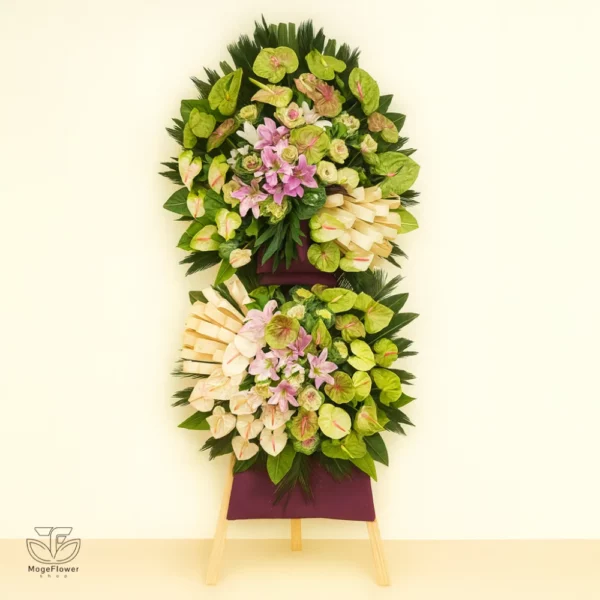 تاج گل دو طبقه کد 3548