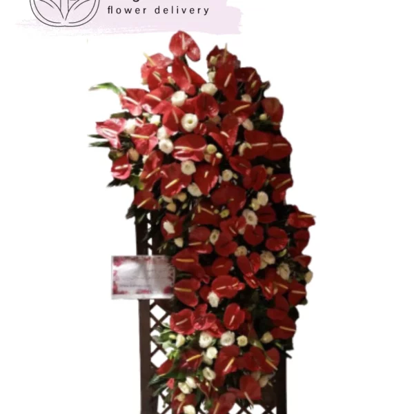 تاج گل پایه شبکه ای برای نمایشگاه کد 2008