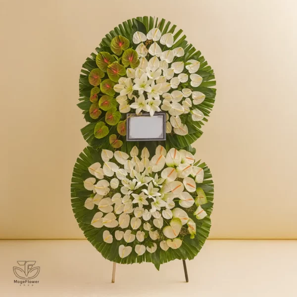 تاج گل دو طبقه کد 3186